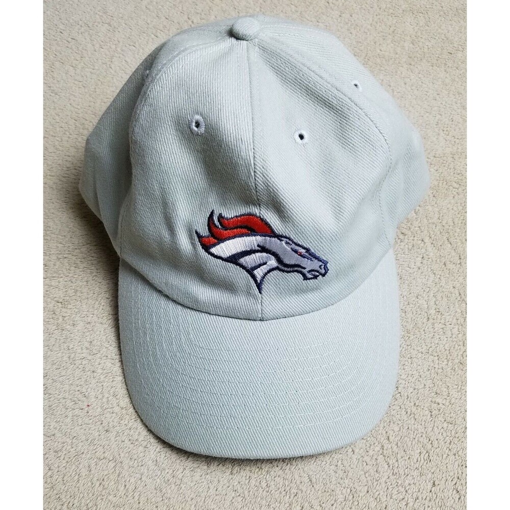 NFL Denver Broncos Beige Embroidered Adjustable Strapback Hat OSFA Football